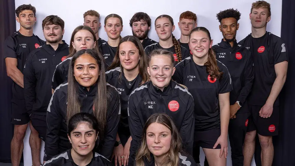 The Sport Excellence Programme students stood together in a group.